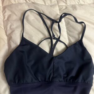 Alo navy blue lavish bra